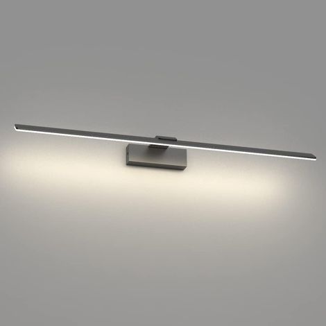 1 Applique Miroir, 80 Cm, Aluminium, Ip44, 24 W, Salle De Bain
