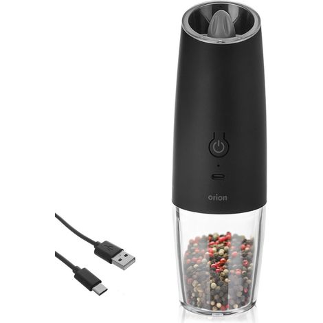 Macina pepe e sale elettrico con caricabatteria 20 cm
