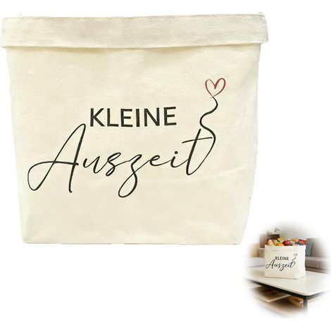 Nify Sac À Pain en Tissu Crème Panier de Rangement Décoratif 30 x 20 x 12 cm Corbeille Pliable pour Pain Cosmétiques et Organisation (1/5)