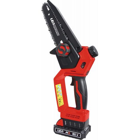 Scie d'élagage sans fil 20 V – Lame de 15 cm, moteur sans balais de 700 W, vitesse de chaîne de 7/11 m/s – Dunsch