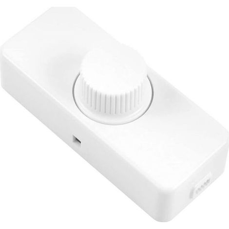 3-100W LED Trailing Edge Dimmer (Rotary Dimmer), Used for Dimmable LED, Incandescent Lamp, Halogen Lamp, 220-240V, CE Plug-in Switch, White (1/5)