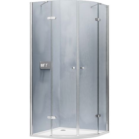 BERNSTEIN - Cabine de douche quart de cercle Nano EX406 - 90x90x195cm (1/5)
