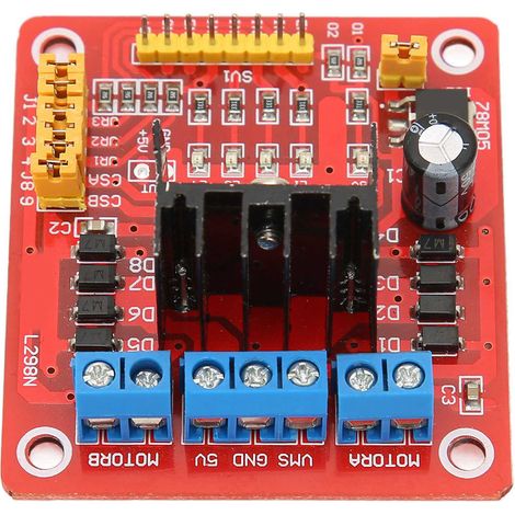 L298N Dual-H-Brücken-Modul für DC-Schrittmotoren, Multifunktions-Motorsteuerung, Treiberplatine (1/5)