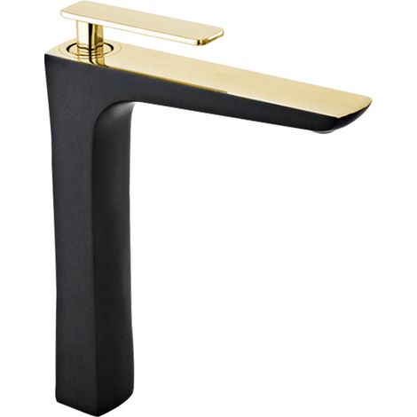 Mexen Indus robinet de lavabo haut, Noir/Or - 744610-75 (1/2)