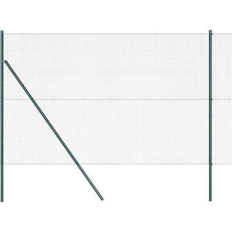 Maison Exclusive - Ground Fix Geschweißter Drahtzaun 10 x 1,5 m (