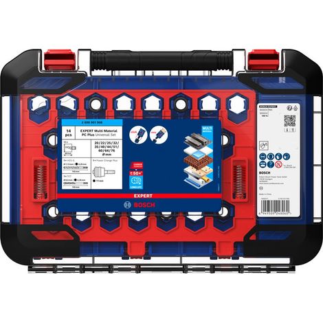 Bosch EXPERT Lochsäge Multi Material Power Change Plus-Set, Ø 20-76 mm, 14-tlg., Art.Nr. 2608901908