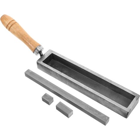 Marteau de Bijoutier à Manche en Bois Moule en Métal pour Fonderie Précise, Rainure à Huile pour Fondre Les Moules de Rebut, Fabrication de Bijoux (1/5)