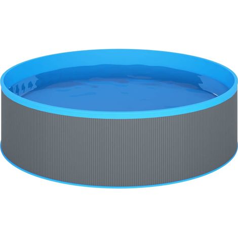 Maison Exclusive - Piscine à éclaboussures 350x90 cm Gris (1/5)