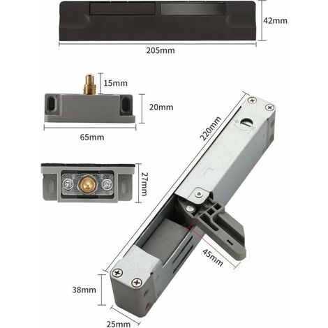 Ammortizzatore idraulico silenzioso regolabile per porte, per uso domestico, facile da installare, portata 80 kg - ALTRO (1/3)