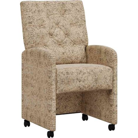 Chaises de Salle à Manger avec Roues 2 pcs Gris clair CFW762399 (1/5)