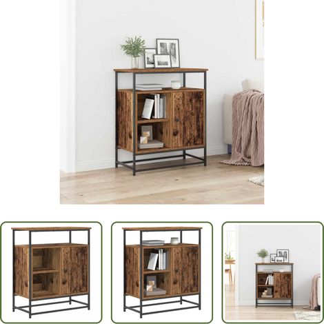 Holz Sideboard - Sideboard Altholz 69 x 35 x 80 cm Holzwerkstoff (1/5)
