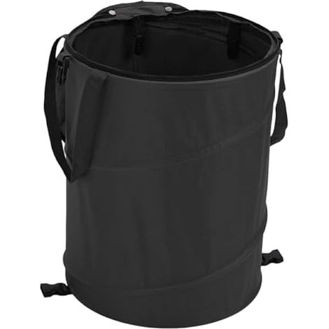 Poubelle de Camping avec Couvercle zippé 24 Gallons Pliable (Noir) (1/5)