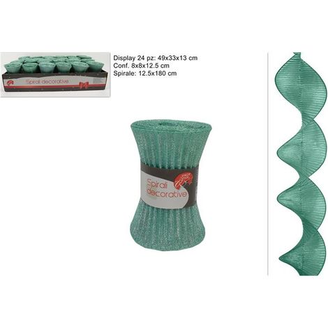 NASTRO TESSUTO SPIRALE DIMENSIONE 2,5X180CM.TIFFANY