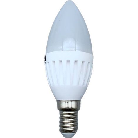 Ampoule LED E14 C37 - 10 W - 230 V - 6000 K - Blanc Froid - Céramique - Lot de 10