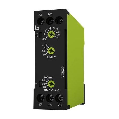 tele 125300 V2ZS20 12-240V AC/DC Relè temporizzato Multifunzionale 1 pz. Intervallo di tempo: 0.04 - 180 s 2 NA