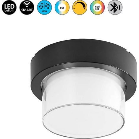 Applique esterna LED RGBW 10W IP54 nera Durbe Rabalux (1/5)