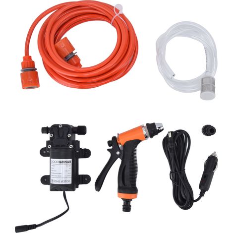 Idropulitrice portatile ad alta pressione 12V 72W – Lavaggio auto – Plastica – Casa, giardino, veicoli