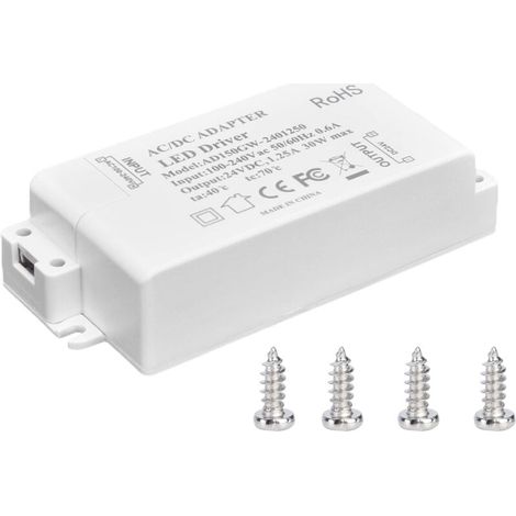 30W LED Light Transformer DC 24V 1.25A Constant Voltage Power Supply AC 100‑240V Lighting Accessories for LED Strip (1/3)