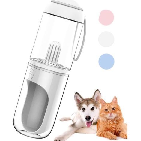 MINKUROW Wasserflasche für Haustiere, tragbarer Wasserspender für Hunde, leichte Wasserflasche für Haustiere (grau) (1/5)