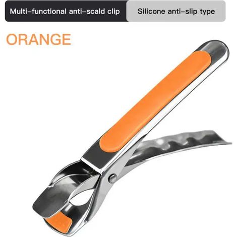 Pince antidérapante pour casseroles et poêles, pince pour plaques chauffantes et bols, poignée en silicone, ustensiles de cuisine, friteuse à air chaud, accessoires de camping (1/5)