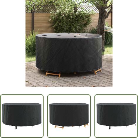 vidaXL Tissu Oxford - Housse pour mobilier d'extérieur 182 x 182 x 71 cm Tissu 210D (1/5)
