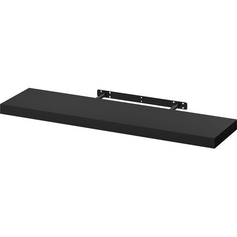 WOLTU 1x Mensola da Muro Scaffale Sospeso a Parete Piccola 90x22.9x3.8cm Nero (1/5)