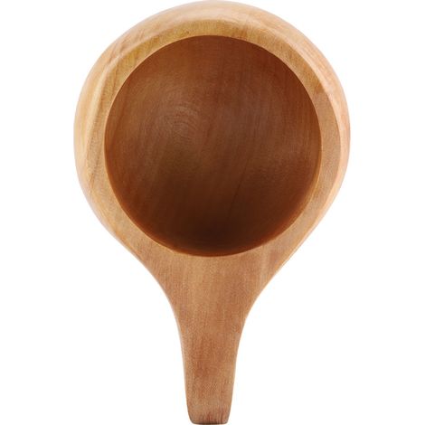 Tasse à thé/café en bois, portable, en bois naturel, avec anse (2) (1/5)