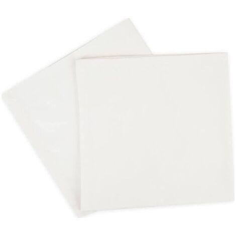 royaluxe-4 pièces - Serviettes de Table surdimensionnées Coton 45 CM x 45 CM (18 po x 18 po), Blanc - Tissu épais pour Une Utilisation Quotidienne