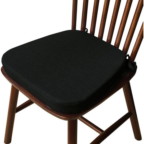 Galettes de Chaise en Forme de Trapèze Assise Confortable avec Attache, Coussin de Siège en Mousse Haute Densité, Entretien Facile, Différentes Tailles, Intérieure Extérieure,K,43x40x35x3cm (1/5)