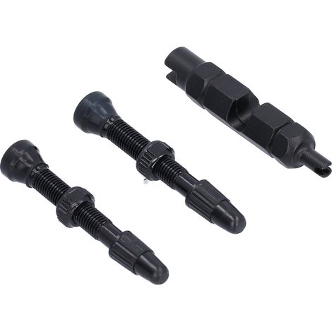1,6-Zoll-Tubeless-Ventilschaft nach französischem Standard aus Aluminiumlegierung für Rennräder und Mountainbikes, Schwarz (1/5)