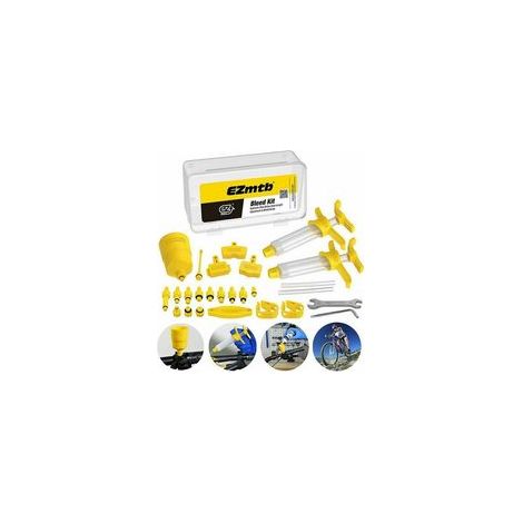Kit de Purge pour Freins de Bicyclette, Huile Minérale Hydraulique, Compatible avec les séries Shimano, Magura, Tektro, Sram - Outils Professionnels de Réparation Vélo (1/4)