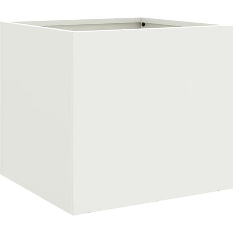 Maison Exclusive - Jardinière blanc 32x30x29 cm acier