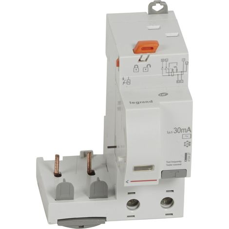 BLOC DIFF ADAPT DX³-AUTO-2P-230/400 V-40 A-TYPE AC-30 MA-DISJONCTEUR 1 MOD/PÔLE LEGRAND 410407