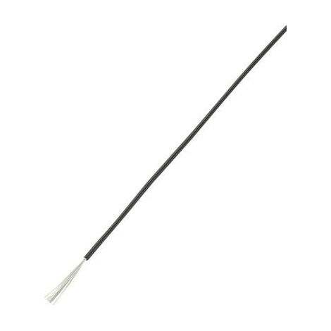 TRU COMPONENTS 1571390 Fil de câblage LiY 1 x 0.22 mm² noir 10 m (1/2)