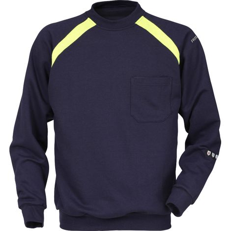 FRISTADS 100581-540 Flamestat Sweatshirt 984 SFLA Gr.XS Marineblau