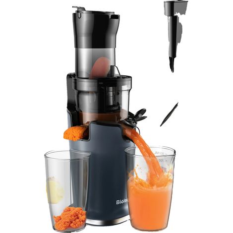 Extracteur de jus, goulotte d'alimentation de 78 mm, fonctionnement silencieux, SJ-017, UE (1/2)