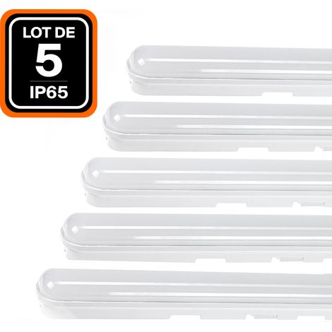 Lot de 5 boitiers étanche LED intégrées 36W Blanc Froid 6000K (1/5)