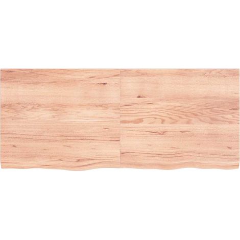 Maison Exclusive - Tischplatte Hellbraun 140x60x(2-4)cm Massivhol