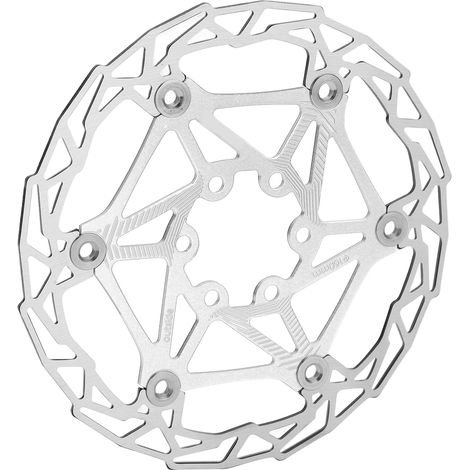 Disque de frein flottant 160 mm pour vélo de montagne, avec 6 vis de fixation, couleur argent. (1/5)