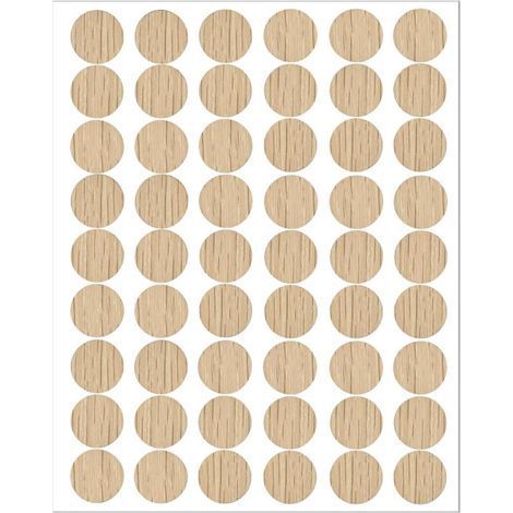 54 Pieces 21mm Furniture Hole Covers, Adhesive Screw Covers, Wall Hole Stickers for Cabinets, Walls, Offices, Furniture Repairs (1/5)