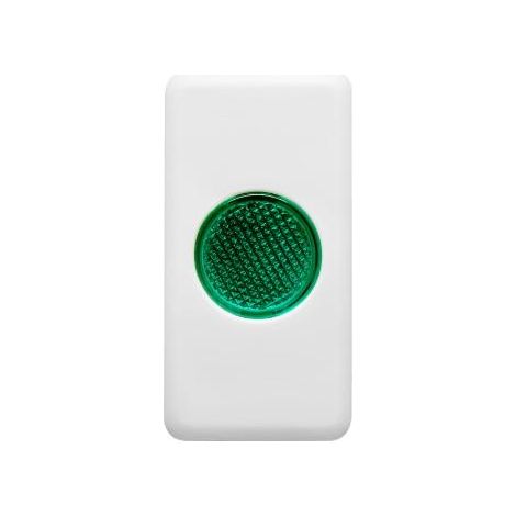 VOYANT PLAT DIFFUSEUR VERT SY/WT GEWISS GW20604