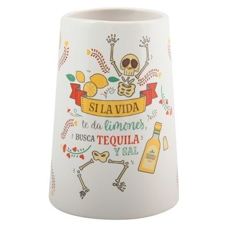 Gobelet Céramique TEQUILA Blanc & Jaune MSV