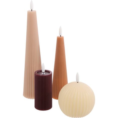 Set di 4 candele led crysta - Atmosphera créateur d'intérieur (1/5)