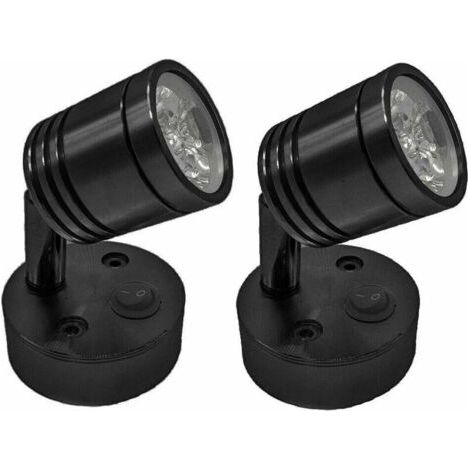 Lampes de camping-car à LED 12 V, lampe de lecture murale pour voiture, camping-car, bateau, éclairage intérieur, lampe de camping-car avec interrupteur blanc froid (1/5)