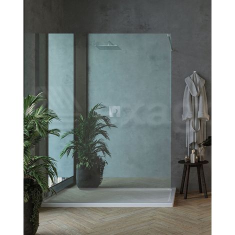 Exagonshop Parete doccia fissa 160 cm H 200 cristallo 8 mm