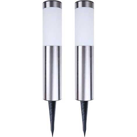 2-Piece Outdoor Solar Garden Lights, Waterproof Solar Outdoor Lights with Cool White Light, Solar Lighting for Landscapes, Paths, and Outdoor Garden Decoration (1/5)