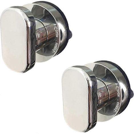 Poignée de porte autocollante pour portes de cuisine, portes de réfrigérateur, portes coulissantes, lot de 2 (petite, argentée) (1/5)