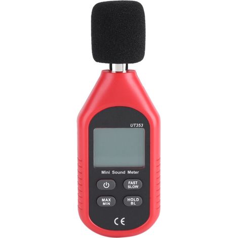 Mini sonómetro digital, herramienta de prueba para monitorizar el nivel de ruido en decibelios (1/5)
