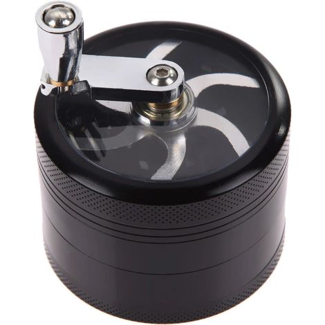 Moulin à café manuel, 40 mm, 4 pièces, noir, pour expresso, cafetière à piston et café filtre, pour une utilisation à domicile et en voyage.-AquaForge (1/5)