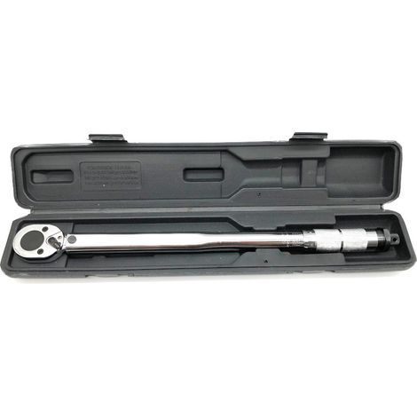 Clé dynamométrique 28-210Nm pour douille 1/2 – Acier chrome vanadium – Longueur 460 mm – Cliquet Z 24 – Système réversible – Beast